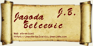Jagoda Belčević vizit kartica